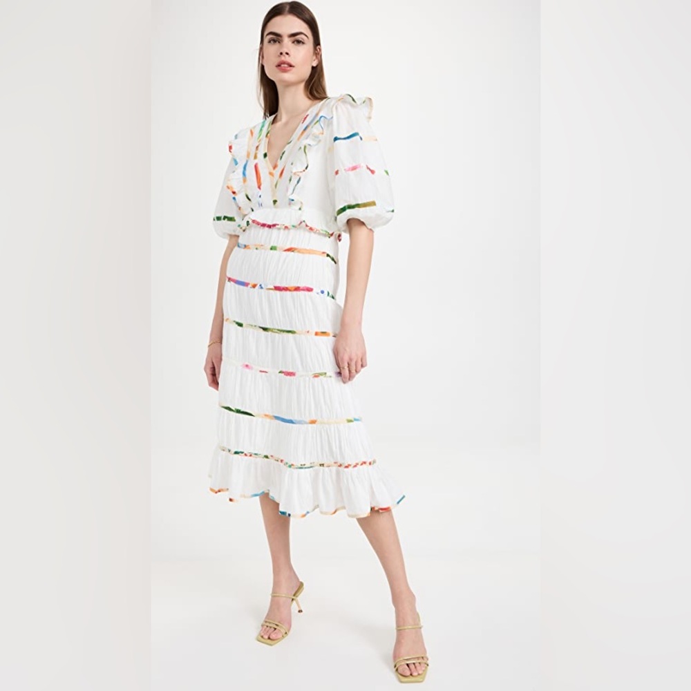 FARM Rio
Mixed Off White Prints Midi Dress
